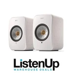 Kef Lsx Ii Wireless Hifi Bookshelf Speakers (pair) - Cotton White. Fixed Price $1149.00.