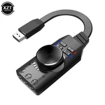 External Sound Card Usb 7.1 Channel To Audio Jack Adapter With Volume Control Pc. Fixed Price $23.00.