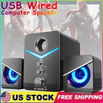 Wired Usb Computer Speakers Stereo Bass Subwoofer 3.5MM Jack For Desktop Laptop. Fixed Price $20.59.
