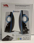 Cyber Acoustics Powered Speakers W/color Changing Ledlights Bluetooth. Fixed Price $25.99.