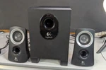 Logitech Z313 Black 50 Watts Computer Speaker System With Subwoofer Video Listen. Fixed Price $39.50.