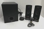 Gigaware 16W 2.1 Multimedia Speaker Set With Subwoofer Model 40-287 Tested. Fixed Price $29.95.