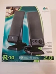 Logitech R-10 Stereo Computer Multimedia Speakers System 2.0 New In Box!!. Fixed Price $54.43.