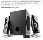 Cyber Acoustics CA-3090 2.1 System Subwoofer Computer. Fixed Price $24.05.