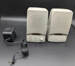 Vintage Pc Speakers Optimus AMX-18 Multimedia Amplified Pair Radio Shack Tandy. Fixed Price $18.00.