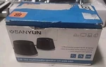 Sanyun SW-102 Multimedia Speaker Set W/ Led. Fixed Price $19.99.