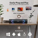 Computer Speaker Portable Bluetooth Stereo Sound Bar For Pc Laptop. Fixed Price $17.59.