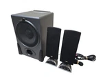 Cyber Acoustics CA-3550 2.1 Speaker Set Tested Good. Fixed Price $79.99.