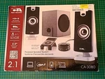 Cyber Acoustics CA-3080 Powered Speaker System 18 Watt. Fixed Price $39.99.