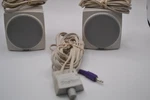 Boston Acoustics Micro Media Satellite Left And Right Speakers Cables. Fixed Price $19.99.