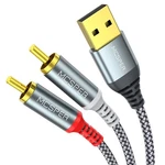 Usb To Rca Cable (6.6FT), 2.0 Male Stereo Audio.... Fixed Price $13.89.