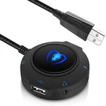 Micolindun External Sound Card Usb Hubs Audio Adapter To Port & 3.5MM. Fixed Price $22.39.