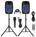 Pair Alphasonik All-in-one 10" Powered 1000W Pro Dj Amplified Loud Speakers. Fixed Price $199.95.