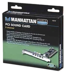 Manhattan Pci Sound Card 5.1 Channel 158107. Fixed Price $23.25.