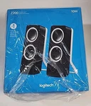 Logitech Z200 Multimedia Pair Of Speakers Black Pc Desktop New In Box 10W. Fixed Price $38.00.