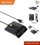 Military Usb Smart Card Reader For Cac Ids Compatible With Windows Mac Os. Fixed Price $23.98.