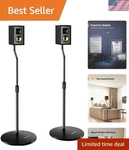 Surround Sound Speaker Stands, Adjustable 28-38'', Tested For Ultimate Stability. Fixed Price $52.50.