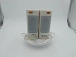 Good Condition Mli 699 Hi-fi Sound Monitor Speaker Pair White/grey Works Tested. Fixed Price $16.10.