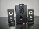 Qub Works Desktop 2.1 Multimedia Bluetooth Speaker System. Fixed Price $29.99.