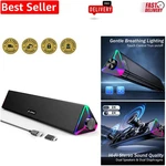Dynamic Soundbar Speakers With Usb Power & Colorful Touch Lighting, 15" Wide. Fixed Price $30.99.