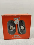 Onn. Ac Powered Computer Speakers With Volume And Bass Controls. Fixed Price $25.13.