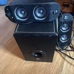 Logitech X-230 Subwoofer & Speakers Cords Perfect Working Order. Fixed Price $35.00.