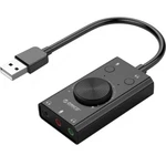 New Orico Usb Sound Card For Microphone Earphone 2 IN1 With 3 Port Output Volume. Fixed Price $15.19.