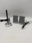 2 Gigaware Usb Travel Computer Speakers 4000379 Magnetic & Logitech Microphone. Fixed Price $29.99.