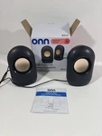 Surf Onn Usb Stereo Speakers With Volume/bass Control- Free S&h. Fixed Price $13.99.