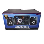 Bugha Led Gaming Speakers & Subwoofer Set 3.5MM Aux-in. Fixed Price $19.99.