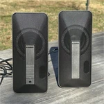 Elegiant SR300 2.0 Wired Computer Speakers, Black Rectangular, 3.5MM Jack. Fixed Price $11.20.