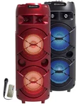 8X2" Bluetooth 3000 Watts Karaoke Multimedia Speaker With Free Microphone. Fixed Price $118.00.