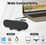 Soundbar Computer EL-020 Usb Speaker Desktop Monitor Black Compact Design. Fixed Price $15.00.