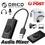 Orico Mini Audio Mixer Portable Stereo Sound Card Dj Live Pc Mixing Console Usb. Fixed Price $18.17.