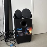 Logitech G560 Lightsync 2.1 Channel Wired Speakers, 240W, 3.5MM, Black. Fixed Price $99.99.
