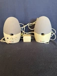 Labtec Vintage LCS-1050 Multimedia Computer Speakers Tested Working. Fixed Price $19.99.