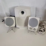 Boston Acoustics Digital BA745 3-PIECE Powered Speaker W/ Subwoofer Tested. Fixed Price $74.95.