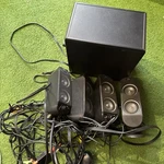 Logitech X-230 Subwoofer With 4 Speakers And Cables! Nice Audio Setup. Fixed Price $69.99.