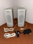 Vintage Qic Desktop Multimedia Speaker System Gray Model 8860. Fixed Price $12.50.
