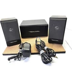 Realistic Minimus .6 Speakers Pair Of W/ Case + Cables Portable 40-1259B. Fixed Price $32.00.