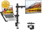 Monitor And Laptop Mount, Arm With Vented Tray FOR13" 27"LCD Computer. Fixed Price $43.37.