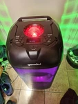 Gemini GPLT-360 Portable Bluetooth Party Speaker W/ Led Lights, Usb, Black. Fixed Price $143.00.
