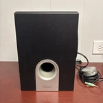Insignia Powered Computer Subwoofer With Control Pad NS-PSD5321. Fixed Price $19.99.