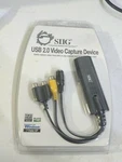 Siig Usb 2.0 Video Capture Device Vhs And Record To Dvd JU-AV0012-S1. Fixed Price $18.22.