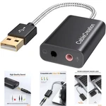 3.5MM Audio Adapter Usb Sound Card Aluminum Black Plug And Play Windows Mac. Fixed Price $44.99.
