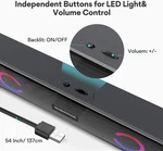 Sudotack Computer Speakers, Wired Mini Sound Bar Usb Powered Stereo. Fixed Price $8.00.