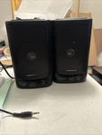Vintage Pc Speakers Optimus AMX-10 Multimedia Amplified Pair Radio Shack Tandy. Fixed Price $18.99.