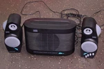 Altec Lansing Computer System Subwoofer ACS160 W/ ACS55 Speakers. Fixed Price $139.97.