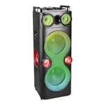 Qfx PBX-1260 Dual 12" Party Speaker W/ Rechargeable Battery & Led Lights. Fixed Price $150.99.