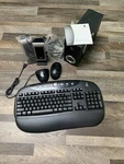 Logitech Deluxe S200 Cordless Desktop Set/ Keyboard, Mouse, Speakers & More. Fixed Price $29.99.